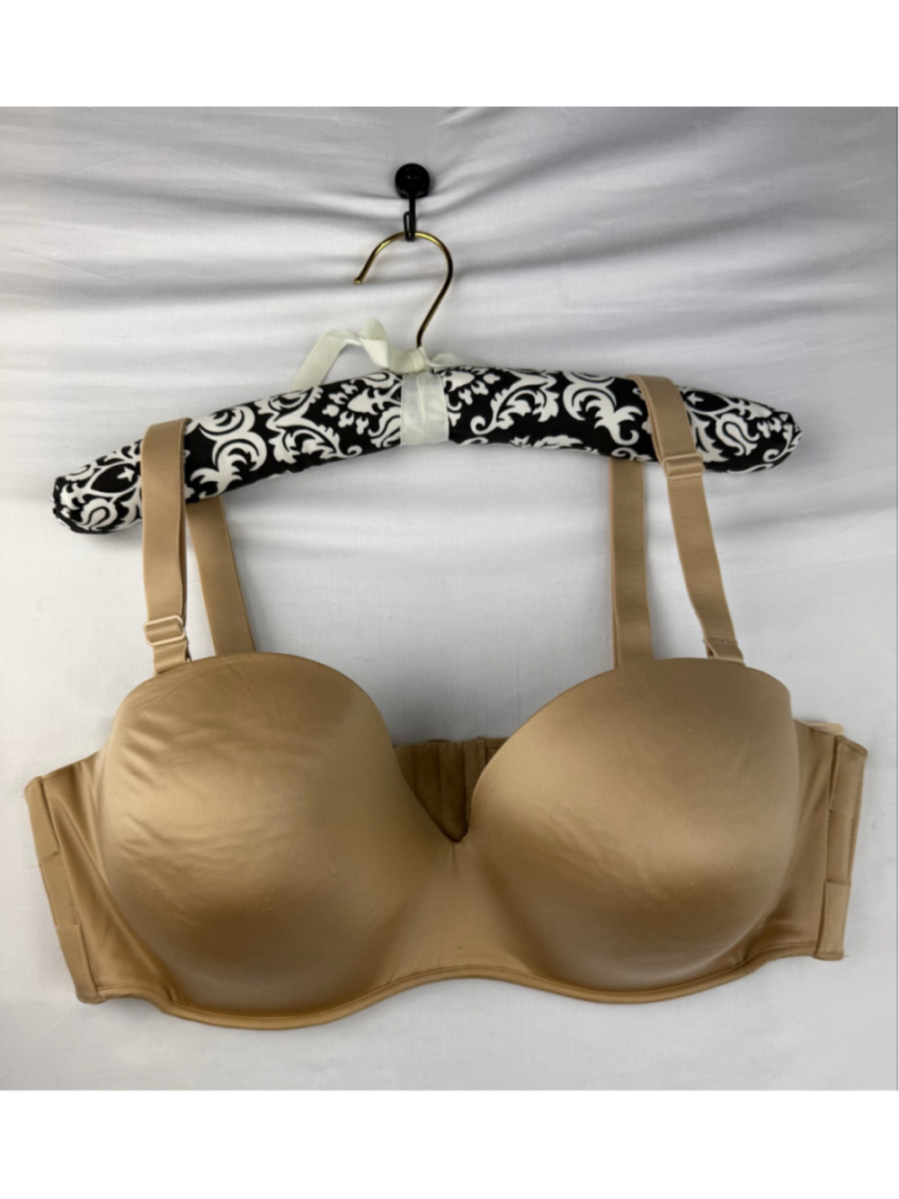 Cacique Multi-Way Strapless Bra 42DD Beige Nude Convertible Bare Solutions NWT